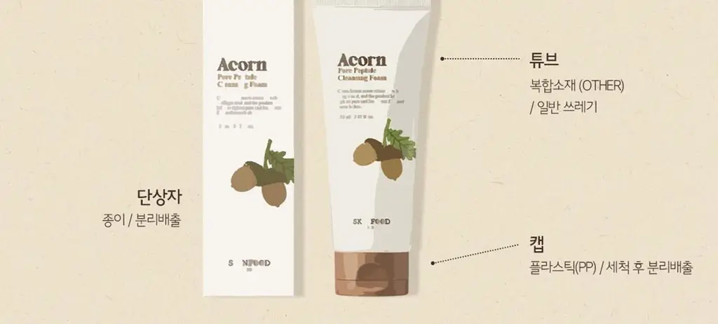 [NEW/모공청정] 스킨푸드 도토리 모공 탄력 클렌징폼 150ml 상세페이지 21